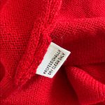 St. John Vibrant evening by Marie gray Red Knit cardigan sweater size 14 Photo 4
