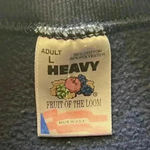 Fruit of the Loom Vintage Embroidered North Dakota Crewneck Sweatshirt Large Photo 2