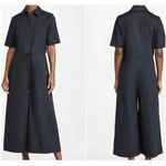 STAUD  Ludo Wide‎ Leg Jumpsuit Black Cotton Spandex Utility Size Large Photo 1