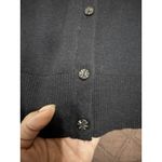 Dana Buchman  Women’s Black Long Sleeve Sweater Cardigan with Lace Back - Size L Photo 4