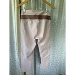 Fabletics  Demi Lovato Women's Valletta Pink Rose Gold Metallic Crop Leggings L Photo 2