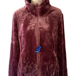 32 Degrees Heat Soft Faux Fur Purple Zip Front Jacket Large Photo 0