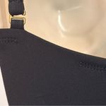 Robin Piccone One Piece Swimsuit Ruched Spaghetti Straps Gold Black Size 4 Beach Photo 4