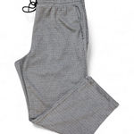 A New Day Houndstooth Drawstring Straight Leg Pants Womens Large Maroon Black SZ Large Photo 0