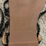 J.Crew NWOT Women’s  Braided Ankle Wrap Sandals Black Size 8.5 Photo 5