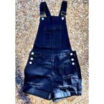 Ripped & Rolled Denim Street Style Overalls Shorts Romper Black Size S Photo 9