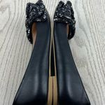 Jack Rogers Women's Debra Sequin Bow Point Toe Flats 6M Black Sparkle $138 Photo 3