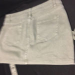 Anwnd Ananda Utility Mini Skirt Olive Green Cargo Style Pockets‎ Straps Womens size L Photo 4