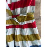 Anthropologie Maeve Cricket Club Plaid Gingham Collar Dress Size 6 Red Photo 3