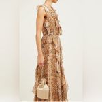 Diane Von Furstenberg  Lacey Python-print Wrap Dress‎ in Brown Silk Sz 8 Photo 1