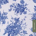 Berlook Blue Floral Tie High Cut Leg Bikini Bottom 15 Photo 5