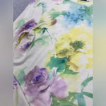 Dolce Vita Anthropologie Floral Long Sleeve Spring Knit Blouse SZ Large D0121 Purple Photo 7