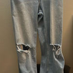 Hollister  Jeans Dad Ultra High-Rise Light Wash Ripped Photo 0