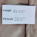 Love Tree  Long Sleeve Khaki Corduroy Cropped Button Down Shirt Size Large Photo 8