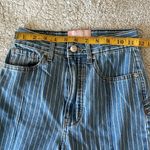 Revice Denim  Women's 26 Railroad Stripe Venus Flare Jeans Light Wash Star Back Photo 6