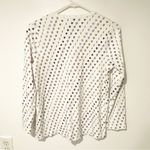 Roller Rabbit  X Peloton‎ Size Small White Printed Henley Pajama Top Photo 3