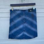 Baby Phat VTG Y2K Women’s Skirt Denim Jean Patch Chevron 90s 7 Photo 2