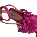 Pierre Cardin Vintage 90s: π Embellished Suede Cork Platform Heels π Pink Photo 2