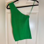 Maeve NWT  Ribbed One-shoulder Sweater‎ Tank In Greenx XS Photo 2