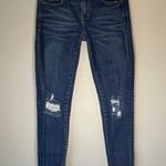 American Eagle  Dark Wash Distressed Jegging Jean Size 2 Regular Photo 10