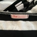 Fire Los Angeles Black & White Stripe Wrap Dress by size Small Photo 6