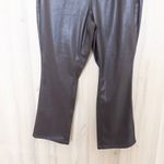 Judy Blue Womens Vegan Leather Pants Size 20W Brown Straight Leg Tummy Control Photo 2