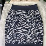 Leith Gray & Cream Zebra Mini Street Casual Cocktail Party Skirt XS Photo 5