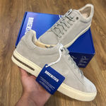 Birkenstock bend low gray suede lace up shoes sneakers new Photo 6