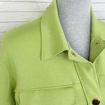 Joie  Reverse Seam Jersey Knit Crop Lady Jacket Lime Green XS Photo 4