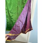 Urban Nomad Silk Wrap Tie Purple Green Reversible Harem Gypsy Pants Small Photo 5
