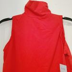 Hillard & Hanson  Red Sleeveless Turtle Neck Petite Medium PM Photo 1