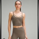 Lululemon  Align Strappy Tank & Ribbed Mini Flare Short Leggings Set Nomad NWOT Photo 1