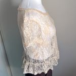 Delia's Delia’s Women’s Vintage Lace Short Sleeve Overlay Blouse Photo 3