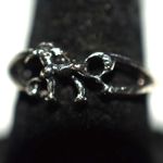Source Unknown NWOT Small Running Horse Silver Tone Metal Alloy Unisex Size 6 Casual Ring Photo 2