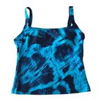 Speedo Tankini Top Shelf Bra Tie Dye Blue 8 Photo 0