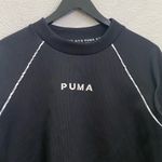 Puma XTG Black Crew Neck Crop Sweatshirt Athletic LS Top Size M Photo 8