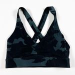 prAna Layna Camo Army Print Pattern Strappy Crossback Athletic Sports Bra Small Photo 0