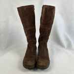 Timberland Waterproof Suede Knee High Boots Chocolate Brown Zip Women 7M Photo 1