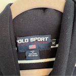 Vintage polo sport Ralph Lauren blue striped oversized turtleneck sweater Size XL Photo 2