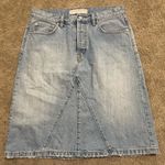 Marc Jacobs Women’s Marc by Distressed Icon Denim Skirt Cloud Blue Size 30 Photo 2