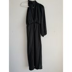 Billy J Esther One Shoulder Long Sleeve Maxi Halter Dress Black Women's Size‎ 10 Photo 8