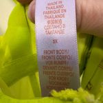 Savage X Fenty Floral Lace Corset Teddy Bodysuit Neon Green 3X Photo 4