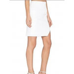 NBD REVOLVE  Skirt Womens Large White Glam Cutout Straight‎ Solid Zip Pencil Mini Photo 4