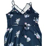 Abercrombie & Fitch Floral Mini Sundress - Navy Strappy Tie Waist Photo 3
