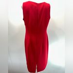 Coldwater Creek  Red Embroidered Jacket Knee Length Sheath Dress 2 Piece Size 10P Photo 10