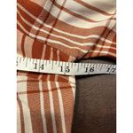 Monteau Los Angeles Dress XS Plaid Rust White Square Neck Balloon Sleeve New Photo 11