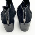 Eileen Fisher Walt Black Leather Side Cutout Cross Strap Heel Booties, Size 8.5 Photo 3