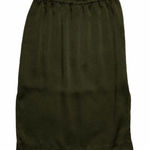 H&M  Olive Green Straight Skirt Elastic Waist Size 6 Photo 0