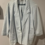 Alfred Dunner  Sz 20 Spring Light Blue & White Pants Suit Set 2 Piece‎ Womens G Photo 0