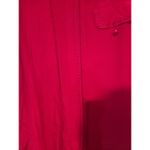 Tess Red Embroidered Collar Blouse, Women's Small Top, Elegant Cuffs, Vintage Photo 6